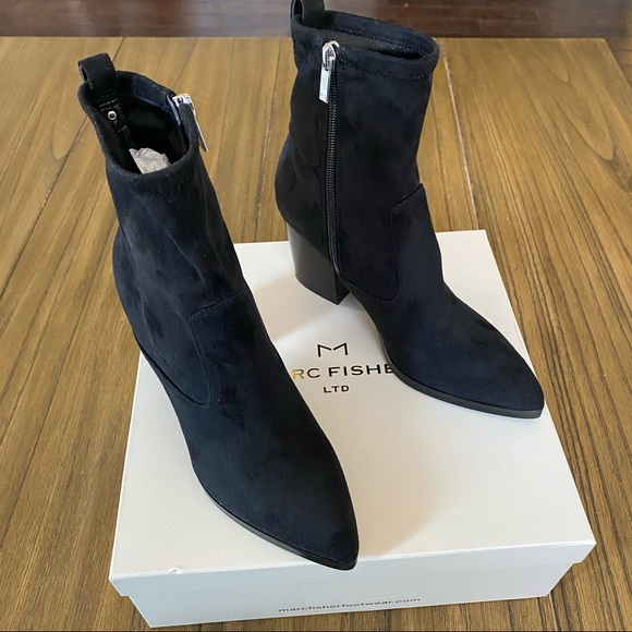 Mark Fisher LTD Avalyn black ankle bootie boot - Picture 3 of 10